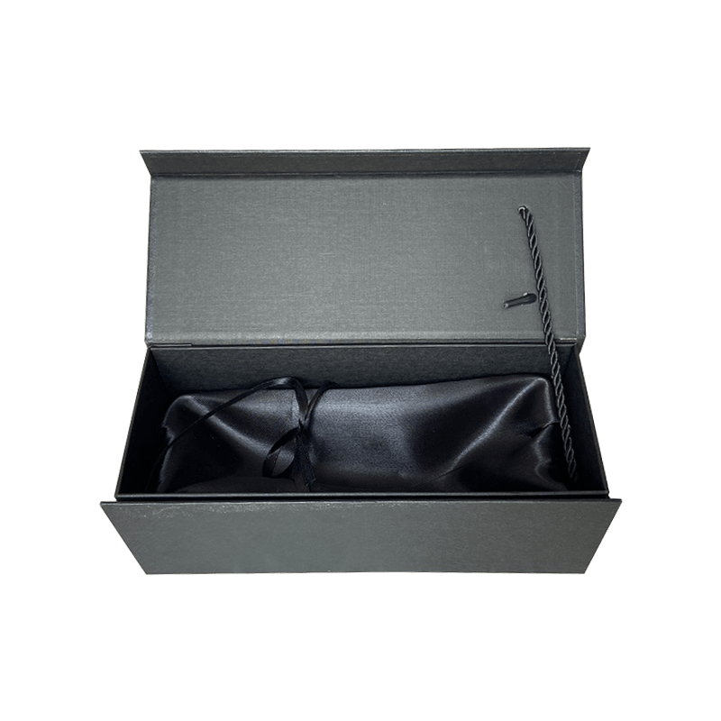 Luxuria Custom Logo Wine Boxes Gift Black Cardboard gift box wine utrem donum boxes packaging