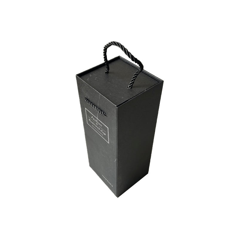 Luxuria Custom Logo Wine Boxes Gift Black Cardboard gift box wine utrem donum boxes packaging
