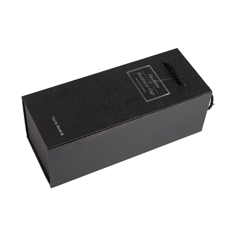 Luxuria Custom Logo Wine Boxes Gift Black Cardboard gift box wine utrem donum boxes packaging