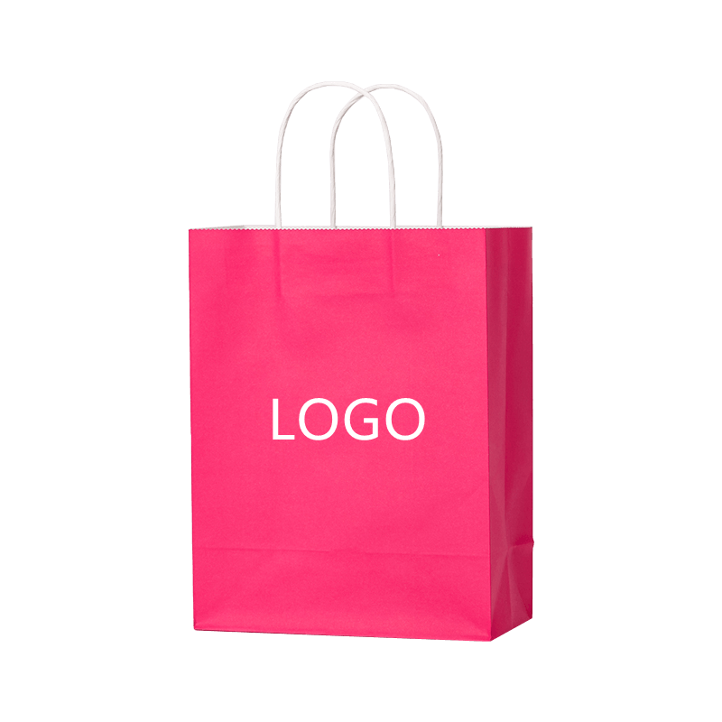Custom Colored Kraft Paper Sacculi Promotional Paper Sacculi Takeaway Packaging Sacculi